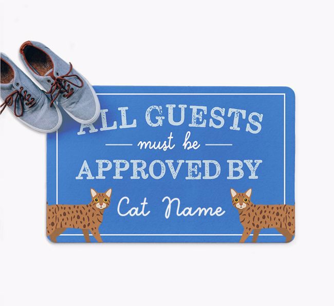 All Guests Must Be Approved: Personalised {breedFullName} Doormat